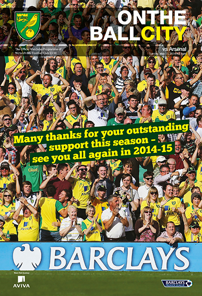 NORWICH CITY v ARSENAL 2013/14
